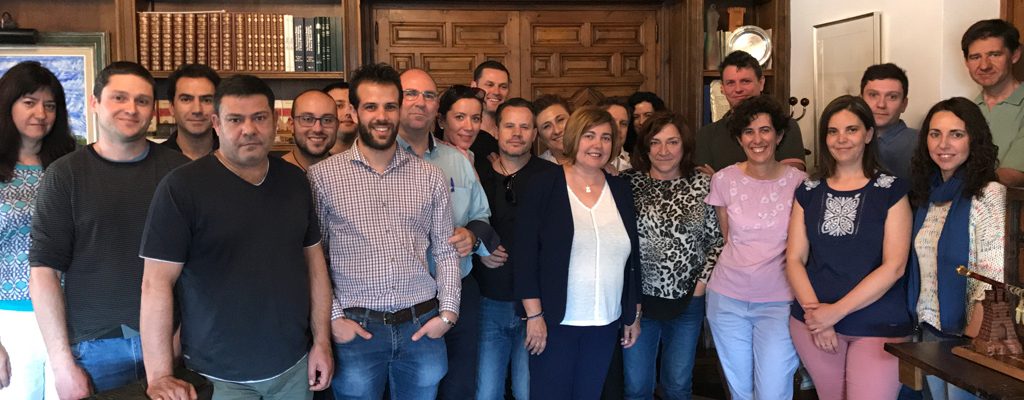 La presidenta con los operadores TIC