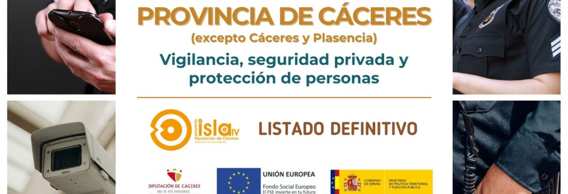 Seguridad_Listado definitivo